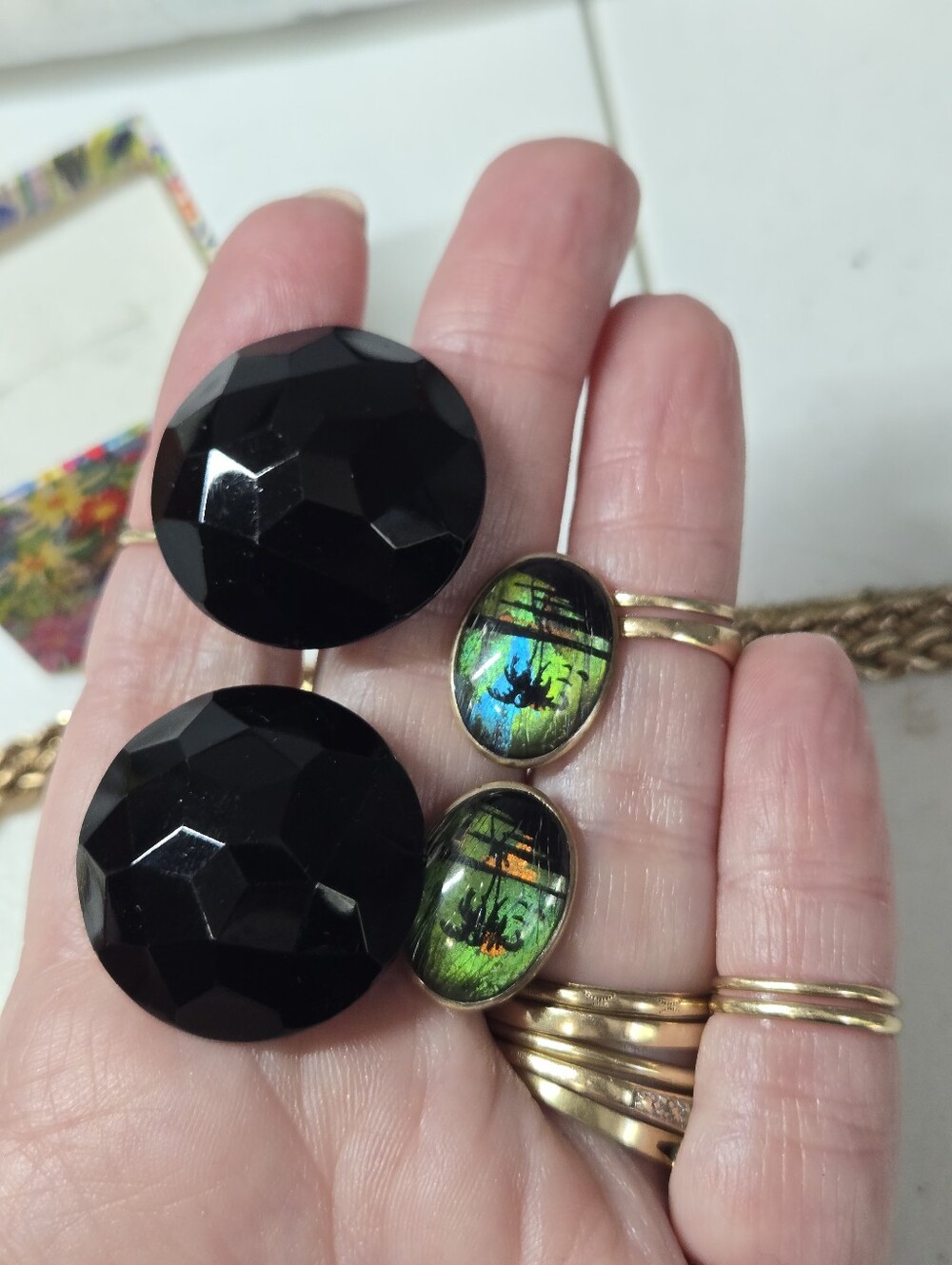 Vintage Clip And Screw on Earrings